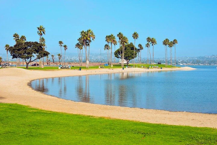Mission Bay Park shoreline