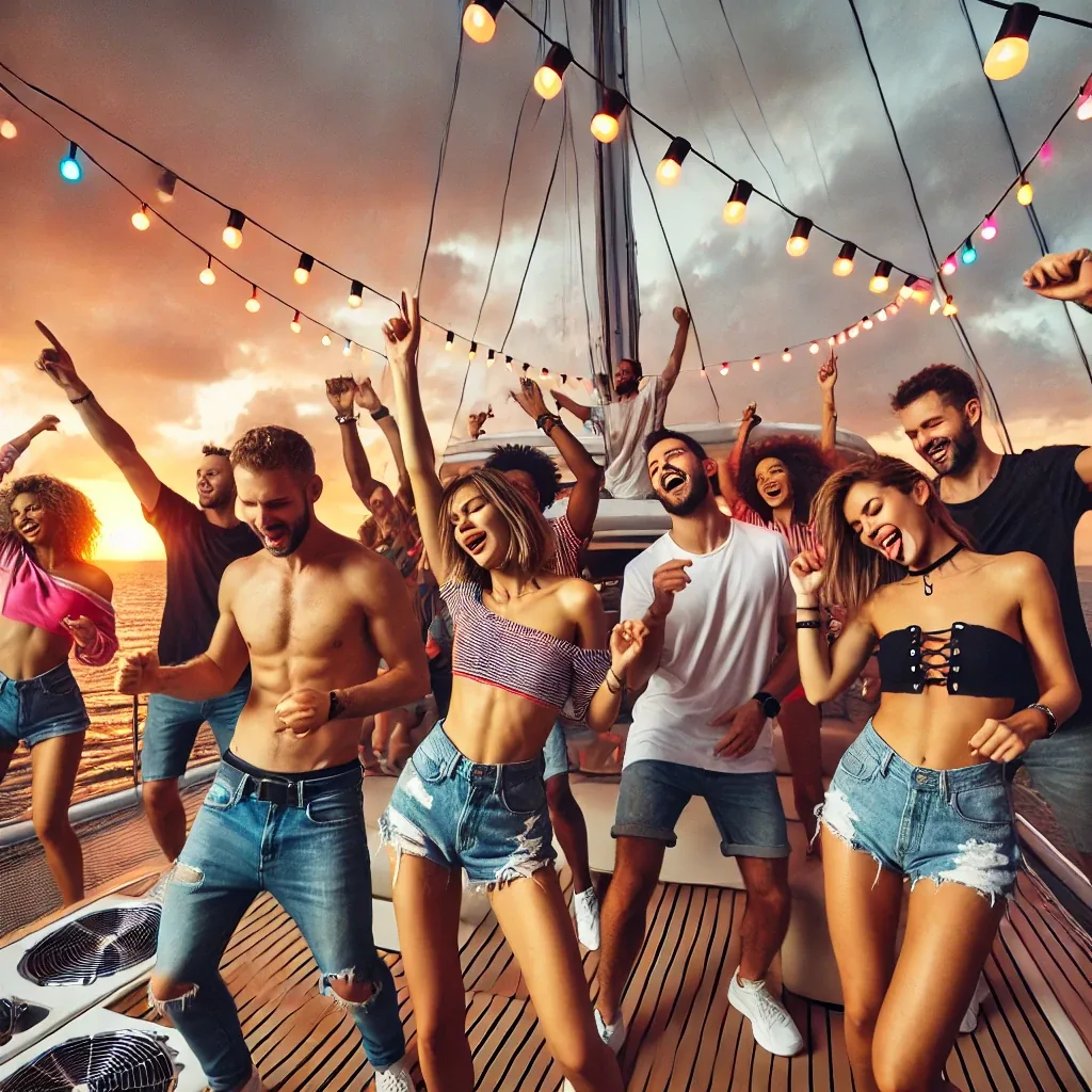 yacht dance party