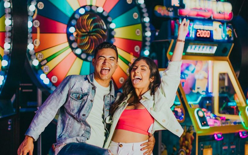 san diego date night at dave and busters