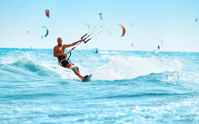 kite surfer in san diego