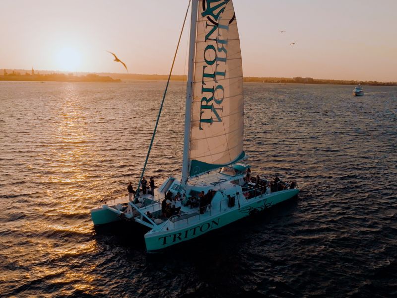 triton charters sunset sailing 